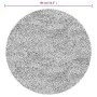 Alfombra peluda de pelo largo moderna PAMPLONA beige Ø 80 cm by , Rugs - Ref: Foro24-375221, Price: 20,22 €, Discount: %