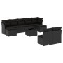 Set de sofás de jardín 10 pzas cojines ratán sintético negro by , Garden sets - Ref: Foro24-3250114, Price: 596,69 €, Discoun...
