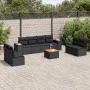 Set de sofás de jardín 8 piezas y cojines ratán sintético negro by , Garden sets - Ref: Foro24-3225404, Price: 568,02 €, Disc...