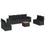 Set de sofás de jardín 8 piezas y cojines ratán sintético negro de , Conjuntos de jardín - Ref: Foro24-3225404, Precio: 556,9...