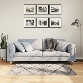 Modernes langes Haarteppich PAMPLONA in Beige und Anthrazit, 120x120 cm. von , Teppiche - Ref: Foro24-375387, Preis: 36,92 €,...