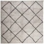Alfombra pelo largo moderna PAMPLONA beige antracita 120x120 cm de , Alfombras - Ref: Foro24-375387, Precio: 36,40 €, Descuen...