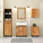 Armario de baño de pared madera maciza de acacia 38x33x48 cm de , Tocadores de baño - Ref: Foro24-356875, Precio: 52,33 €, De...