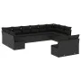 12-teiliges Gartensofa-Set mit schwarzen Kissen aus synthetischem Rattan. von , Gartensets - Ref: Foro24-3250204, Preis: 684,...