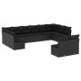 Set de sofás de jardín 12 piezas cojines ratán sintético negro by , Garden sets - Ref: Foro24-3250204, Price: 693,35 €, Disco...