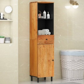Mueble de baño madera maciza de acacia 38x33x160 cm