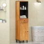 Massives Akazienholz-Badezimmermöbel 38x33x160 cm von , Badezimmerwaschtische - Ref: Foro24-356877, Preis: 152,69 €, Rabatt: %