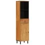 Massives Akazienholz-Badezimmermöbel 38x33x160 cm von , Badezimmerwaschtische - Ref: Foro24-356877, Preis: 152,69 €, Rabatt: %