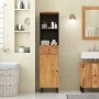 Massives Akazienholz-Badezimmermöbel 38x33x160 cm von , Badezimmerwaschtische - Ref: Foro24-356877, Preis: 152,69 €, Rabatt: %