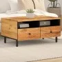 Mesa de centro madera maciza de acacia 80x54x40 cm by , Coffee table - Ref: Foro24-356868, Price: 95,75 €, Discount: %