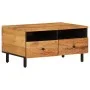 Mesa de centro madera maciza de acacia 80x54x40 cm by , Coffee table - Ref: Foro24-356868, Price: 95,75 €, Discount: %