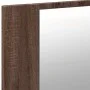 Armario espejo de baño LED acrílico marrón roble 80x12x45 cm de , Tocadores de baño - Ref: Foro24-834953, Precio: 56,19 €, De...