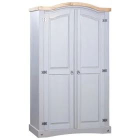 Mexikanischer Kiefernholzschrank im Corona-Grau-Stil mit 2 Türen. von vidaXL, Kleiderschränke - Ref: Foro24-282619, Preis: 29...