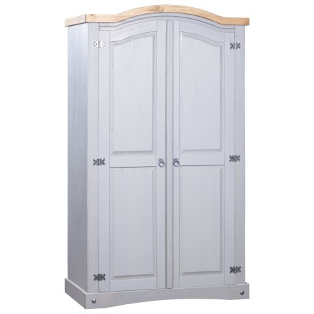 Mexikanischer Kiefernholzschrank im Corona-Grau-Stil mit 2 Türen. von vidaXL, Kleiderschränke - Ref: Foro24-282619, Preis: 29...