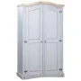 Armario madera de pino Mexicano estilo Corona gris 2 Puertas de vidaXL, Armarios roperos - Ref: Foro24-282619, Precio: 292,42...
