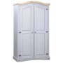 Mexikanischer Kiefernholzschrank im Corona-Grau-Stil mit 2 Türen. von vidaXL, Kleiderschränke - Ref: Foro24-282619, Preis: 29...