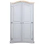 Armario madera de pino Mexicano estilo Corona gris 2 Puertas de vidaXL, Armarios roperos - Ref: Foro24-282619, Precio: 292,42...