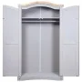 Armario madera de pino Mexicano estilo Corona gris 2 Puertas de vidaXL, Armarios roperos - Ref: Foro24-282619, Precio: 292,42...