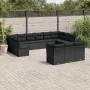 Set de sofás de jardín y cojines 13 pzas ratán sintético negro by , Garden sets - Ref: Foro24-3250284, Price: 853,91 €, Disco...