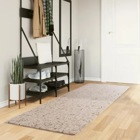 Alfombra peluda de pelo largo moderna PAMPLONA beige 80x250 cm de , Alfombras - Ref: Foro24-375209, Precio: 36,74 €, Descuent...