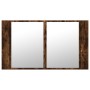 Armario espejo de baño LED acrílico roble ahumado 80x12x45 cm by , bathroom vanities - Ref: Foro24-834951, Price: 61,31 €, Di...