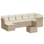 Juego de sofás de jardín con cojines beige 8 pzas ratán PE by , Garden sets - Ref: Foro24-3217978, Price: 504,12 €, Discount: %