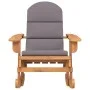 Adirondack rocking chair with solid acacia wood cushions by , Garden chairs - Ref: Foro24-360037, Price: 181,28 €, Discount: %