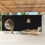 Toldo lateral retráctil para patio negro 220x600 cm by , Umbrellas - Ref: Foro24-317976, Price: 115,56 €, Discount: %