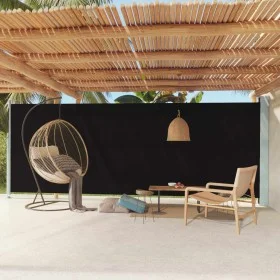 Retractable black garden side awning 200x600 cm by , Umbrellas - Ref: Foro24-317970, Price: 109,17 €, Discount: %