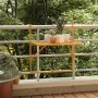 Mesa de balcón acero amarillo 60x40 cm de , Mesas de jardín - Ref: Foro24-340920, Precio: 53,35 €, Descuento: %