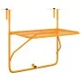 Mesa de balcón acero amarillo 60x40 cm de , Mesas de jardín - Ref: Foro24-340920, Precio: 53,35 €, Descuento: %