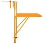 Mesa de balcón acero amarillo 60x40 cm de , Mesas de jardín - Ref: Foro24-340920, Precio: 53,35 €, Descuento: %