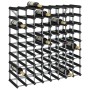 Flaschenregal für 72 Flaschen massives Kiefernholz schwarz von , Weinregale - Ref: Foro24-325916, Preis: 127,22 €, Rabatt: %