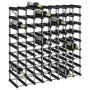 Solid black pine wood wine rack for 72 bottles by , Wine racks - Ref: Foro24-325916, Price: 124,98 €, Discount: %