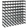 Solid black pine wood wine rack for 72 bottles by , Wine racks - Ref: Foro24-325916, Price: 124,98 €, Discount: %