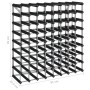 Solid black pine wood wine rack for 72 bottles by , Wine racks - Ref: Foro24-325916, Price: 127,22 €, Discount: %