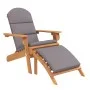 Adirondack-Gartenstuhl mit Fußstütze aus massivem Akazienholz von , Gartenstühle - Ref: Foro24-360034, Preis: 202,98 €, Rabat...