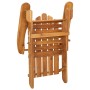 Adirondack-Gartenstuhl mit Fußstütze aus massivem Akazienholz von , Gartenstühle - Ref: Foro24-360034, Preis: 207,96 €, Rabat...