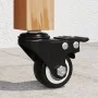 Black iron swivel wheels 4 units 35 mm by , Wheels - Ref: Foro24-365494, Price: 22,57 €, Discount: %