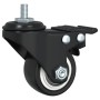 Black iron swivel wheels 4 units 35 mm by , Wheels - Ref: Foro24-365494, Price: 24,91 €, Discount: %
