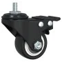 Black iron swivel wheels 4 units 35 mm by , Wheels - Ref: Foro24-365494, Price: 22,57 €, Discount: %