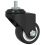 Black iron swivel wheels 4 units 35 mm by , Wheels - Ref: Foro24-365494, Price: 22,57 €, Discount: %