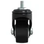 Black iron swivel wheels 4 units 35 mm by , Wheels - Ref: Foro24-365494, Price: 22,57 €, Discount: %