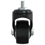 Black iron swivel wheels 4 units 35 mm by , Wheels - Ref: Foro24-365494, Price: 22,57 €, Discount: %