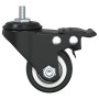 Schwarze Eisen-Schwenkräder, 4 Einheiten, 35 mm von , Räder - Ref: Foro24-365494, Preis: 24,91 €, Rabatt: %