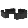 Garden sofa set 12 pieces with black synthetic rattan cushions by , Garden sets - Ref: Foro24-3217325, Price: 873,04 €, Disco...