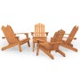 Adirondack Gartenmöbel-Set 5-teilig aus Akazienholz von , Gartensets - Ref: Foro24-3152136, Preis: 559,21 €, Rabatt: %