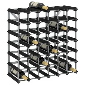 Weinregal für 42 Flaschen aus massivem schwarzem Kiefernholz von , Weinregale - Ref: Foro24-325915, Preis: 75,37 €, Rabatt: %