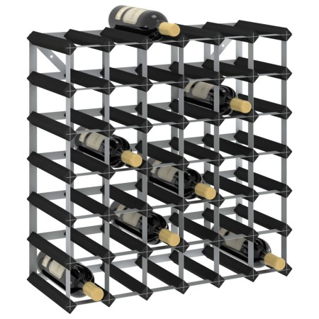 Weinregal für 42 Flaschen aus massivem schwarzem Kiefernholz von , Weinregale - Ref: Foro24-325915, Preis: 76,71 €, Rabatt: %