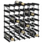 Weinregal für 42 Flaschen aus massivem schwarzem Kiefernholz von , Weinregale - Ref: Foro24-325915, Preis: 76,71 €, Rabatt: %